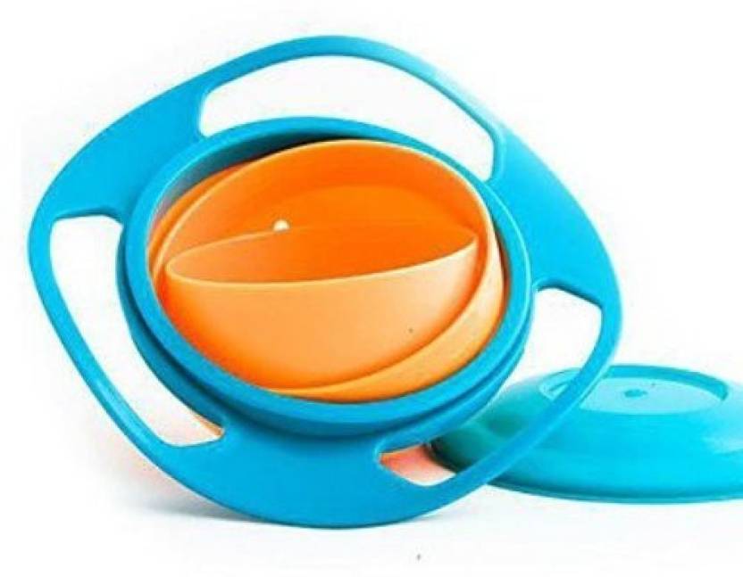 Plastic Dessert Bowl Universal Gyro Bowl Children Rotary Balance Bowl Cute Baby Feeding Dish 360 Rotate Spill-Proof Bowl Kids Anti Messing Bowl For Kids