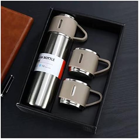 500Ml Bullet Thermos Bottle Set Double-Layer Stainless Steel Vacuum Flask Travel Water Bottle Business Tea Cup