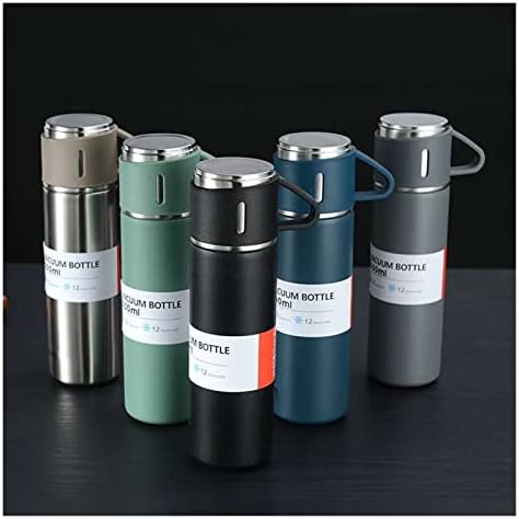 500Ml Bullet Thermos Bottle Set Double-Layer Stainless Steel Vacuum Flask Travel Water Bottle Business Tea Cup