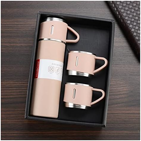 500Ml Bullet Thermos Bottle Set Double-Layer Stainless Steel Vacuum Flask Travel Water Bottle Business Tea Cup