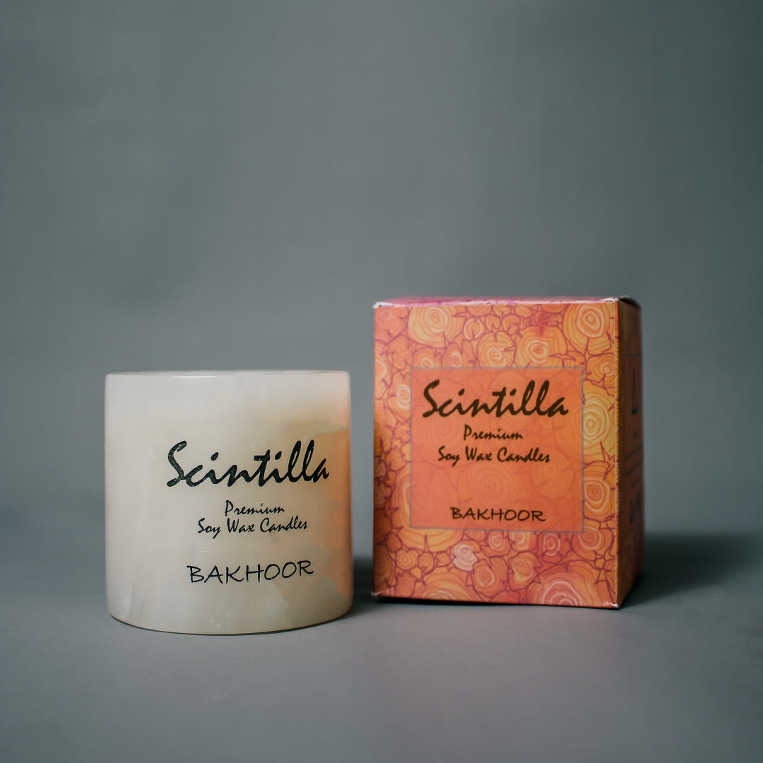 Bakhoor White Onyx Candle