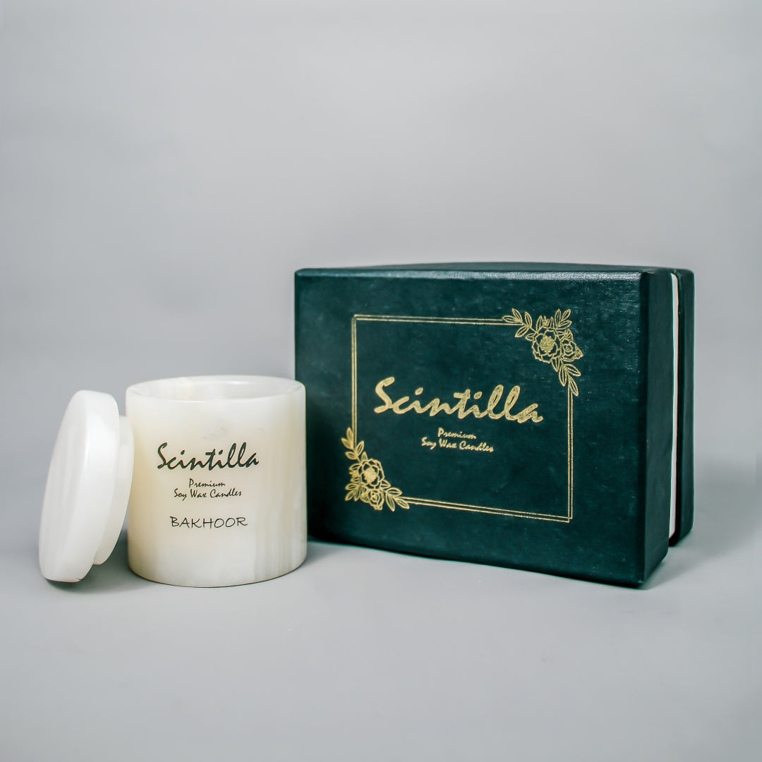 Bakhoor White Onyx Candle