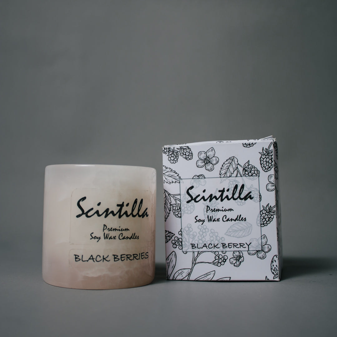 Black Berry Pink Onyx Candle