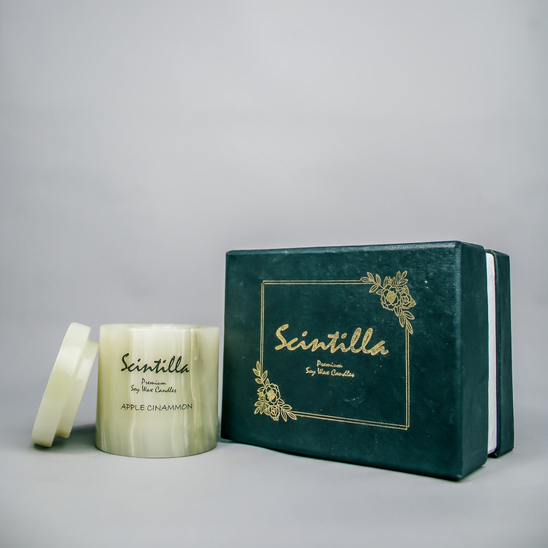 Apple Cinnamon Green Onyx Candle