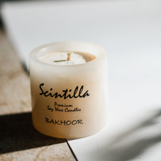 Bakhoor White Onyx Candle