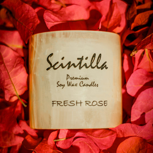 Fresh Rose Pink Onyx Candle